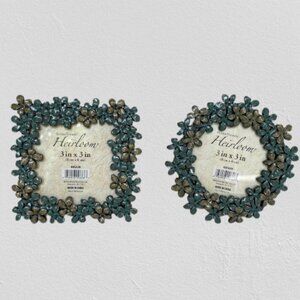 Home Trends Heirloom Flowers Picture Frames Green